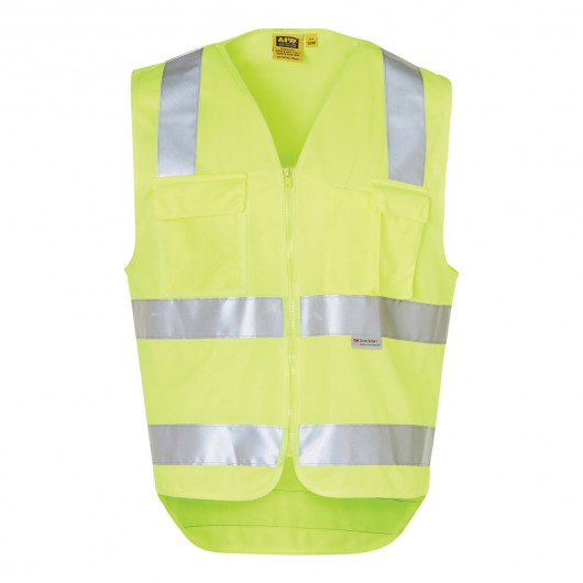 Hi Vis Safety Vests With ID Pocket Yellow